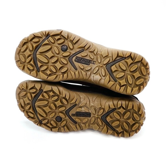 Merrell Dewbrook Waterproof Insulated Winter Ankle Boots Size 6.5 Brown Suede - Picture 9 of 14